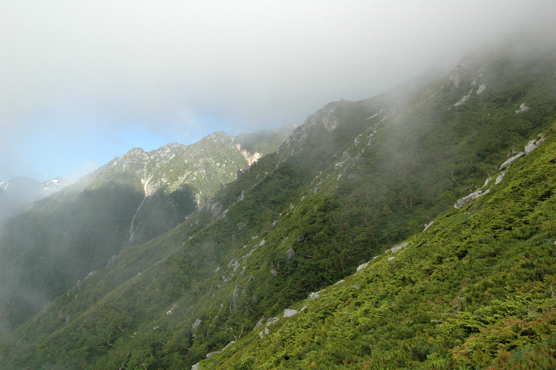 常念岳 登山