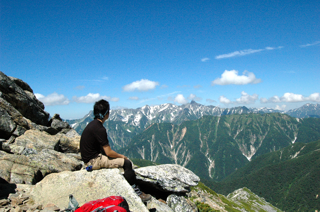 常念岳 登山