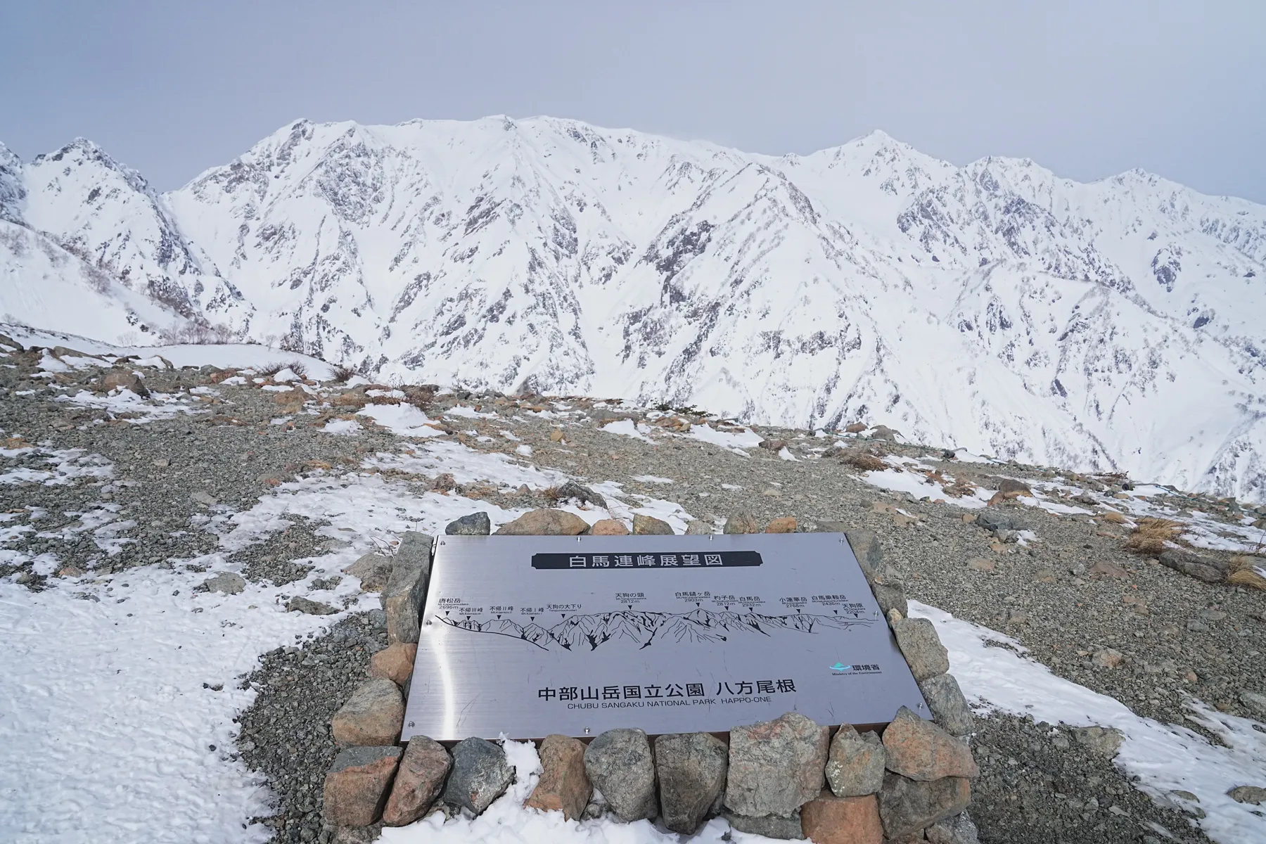 雪の唐松岳、日帰り雪山登山2024