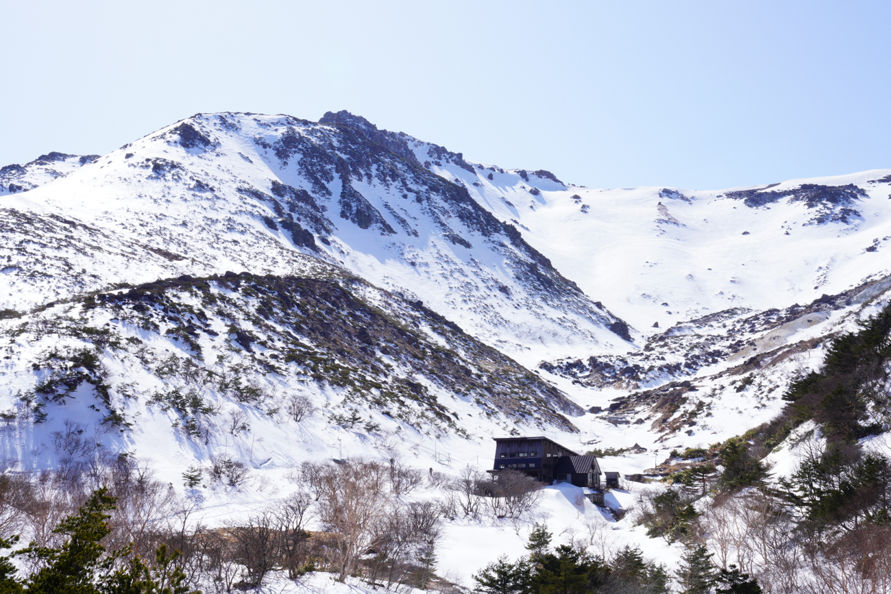 安達太良山 冬季くろがね小屋  温泉登山