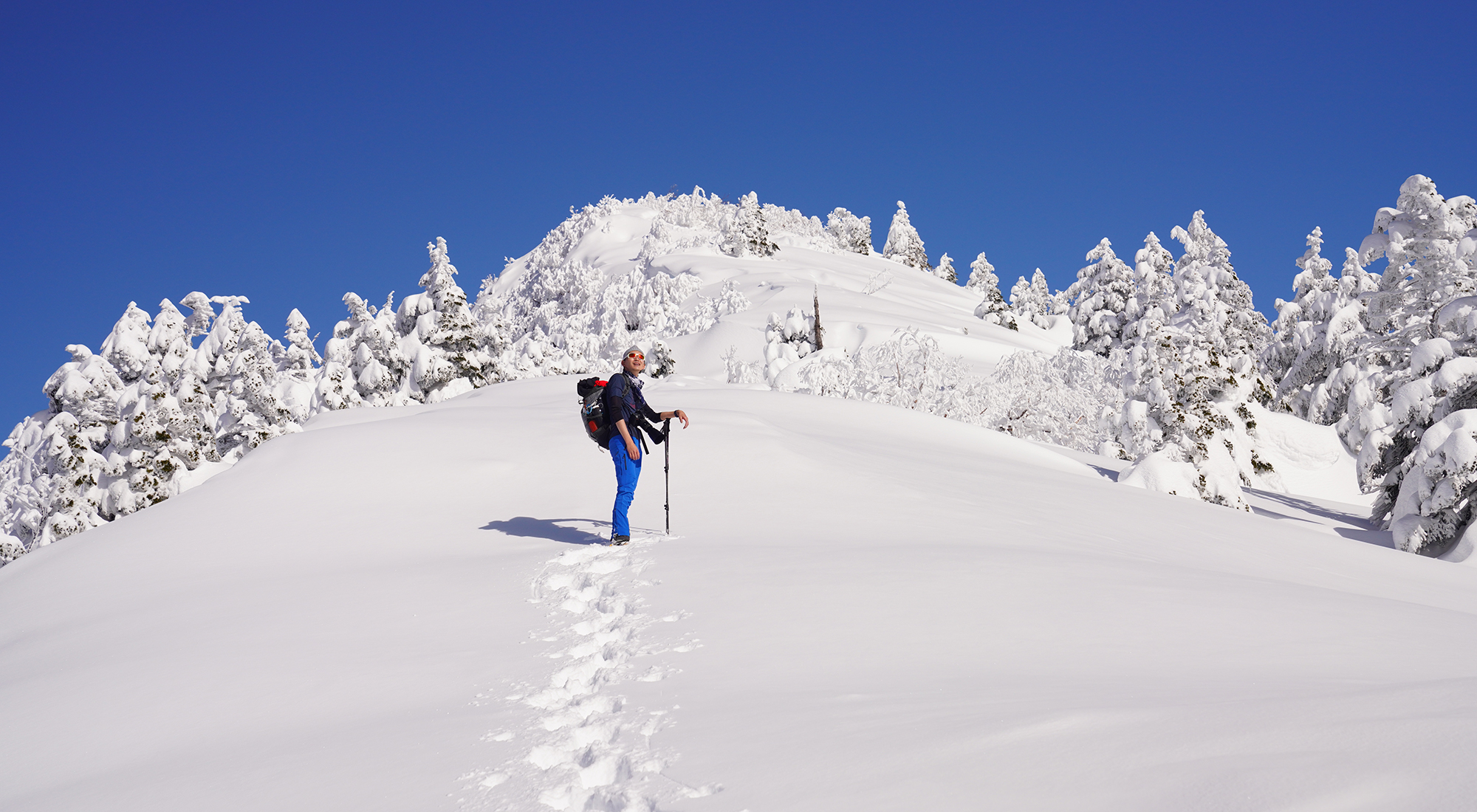 四阿山 冬期登山