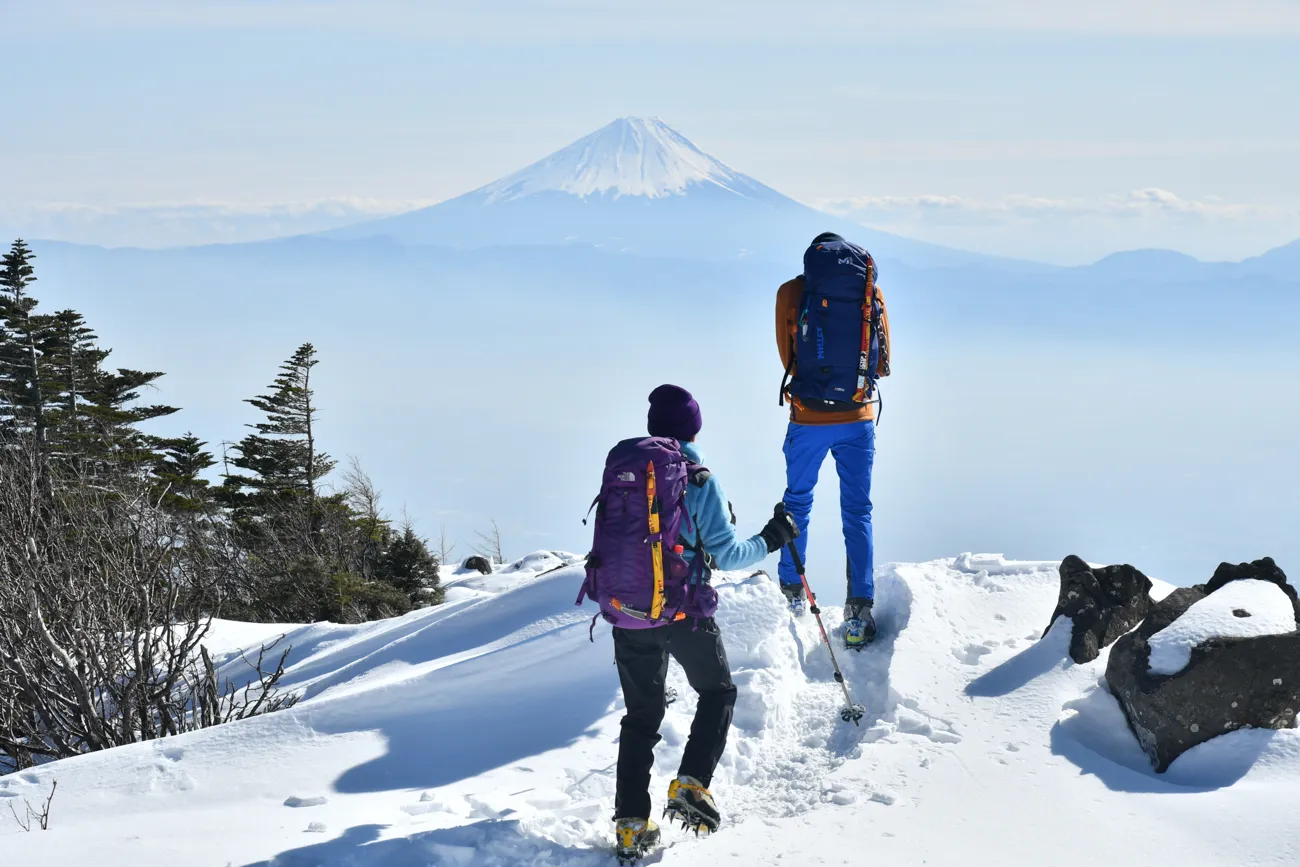 権現岳 冬季登山