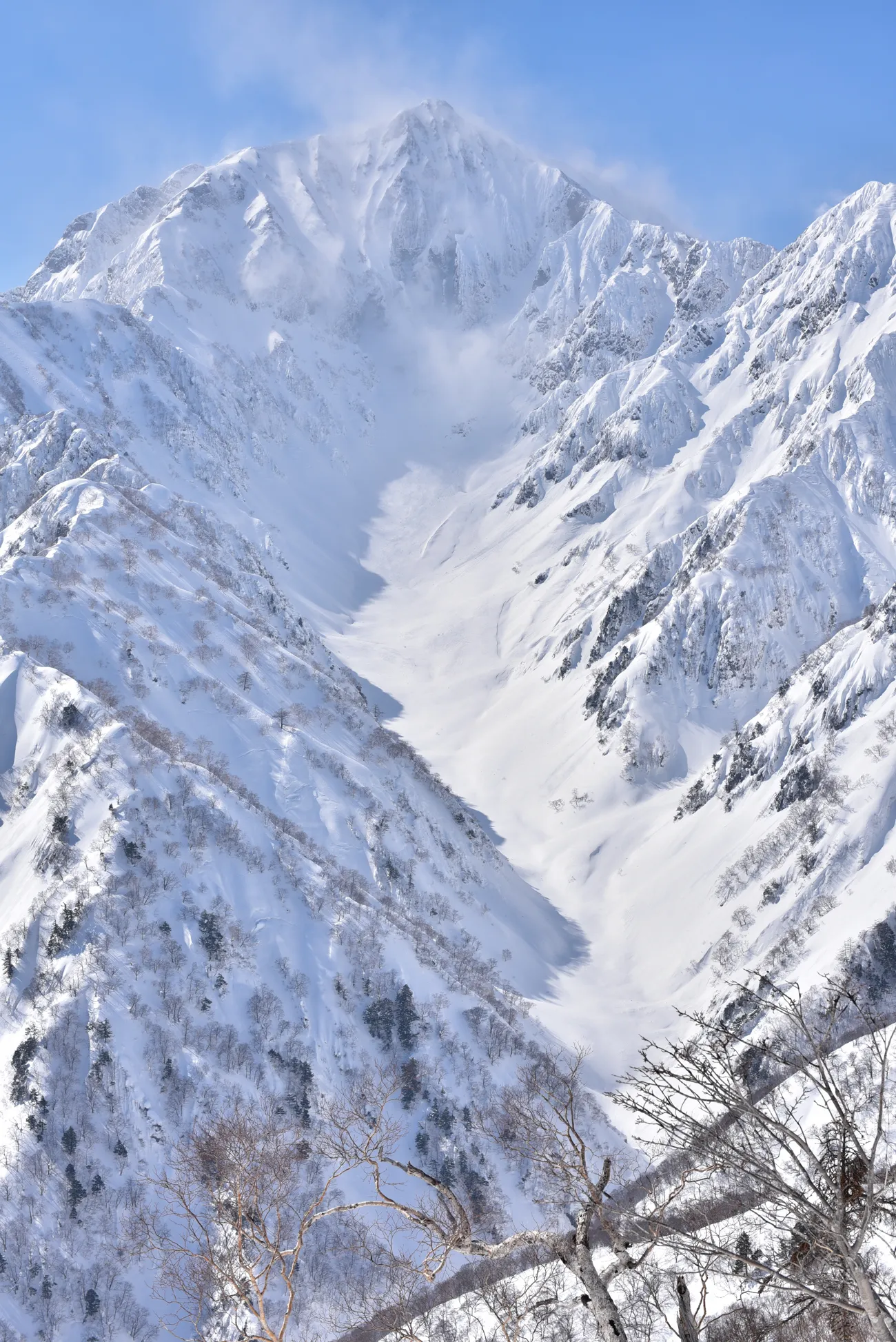 五竜岳 遠見尾根 冬季登山