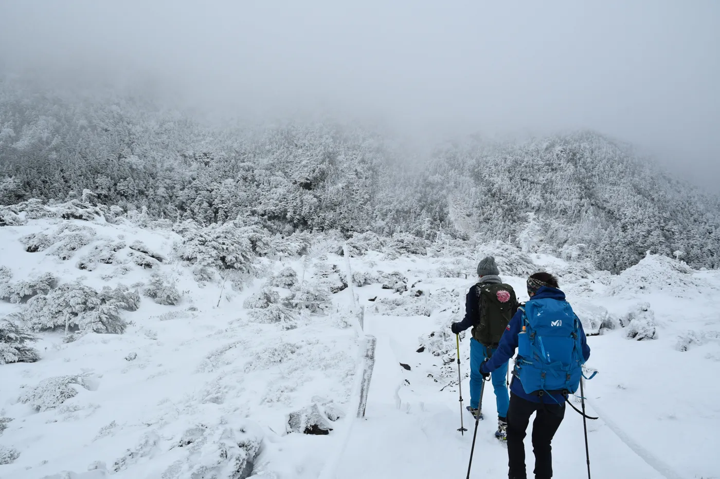 北横岳 登山 2017冬