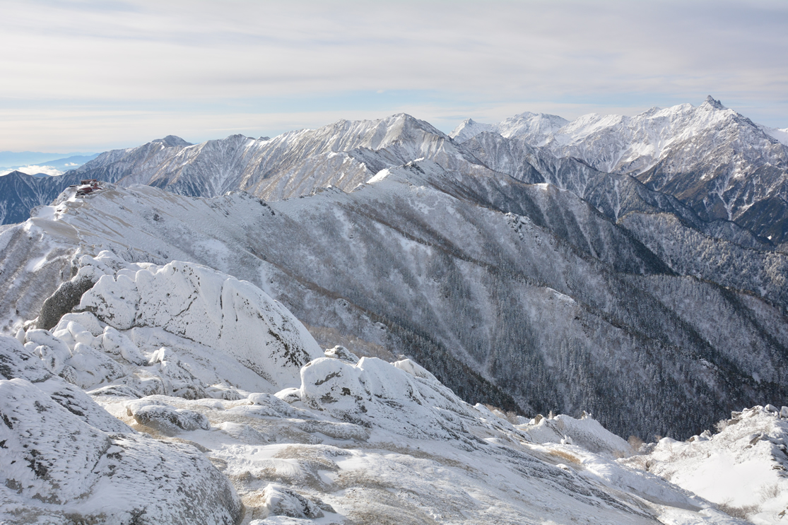 燕岳 登山 11月